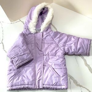OLD NAVY | Girls Purple SHIMMER Puffer Jacket WINTER Coat